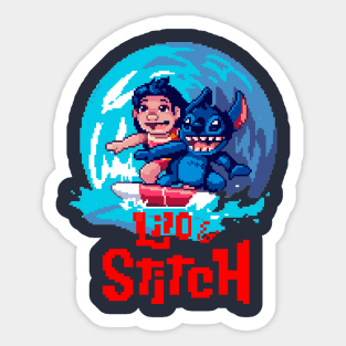 8 bit heroes Sticker